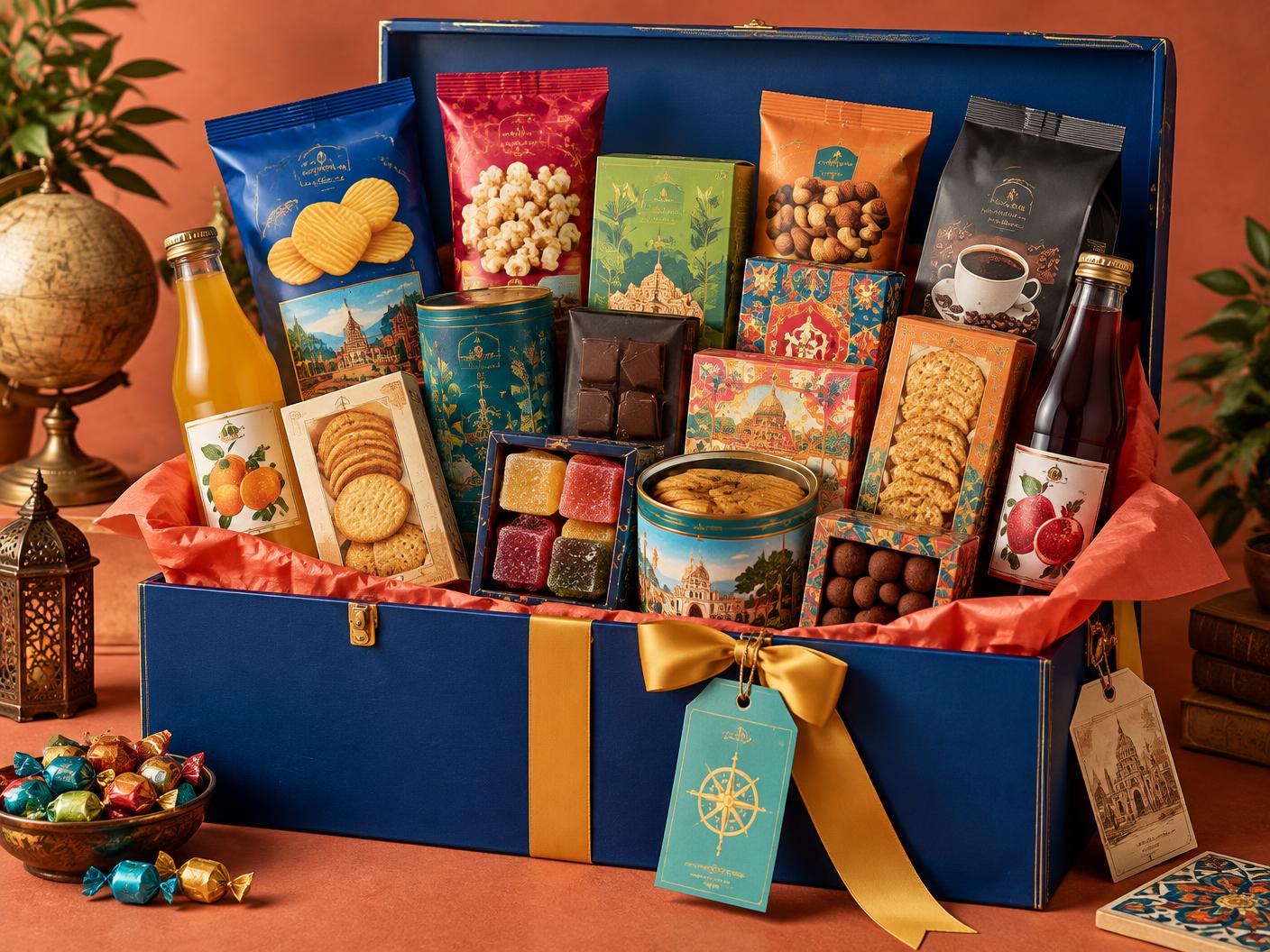 Around the World Hamper packaged food gift hamper